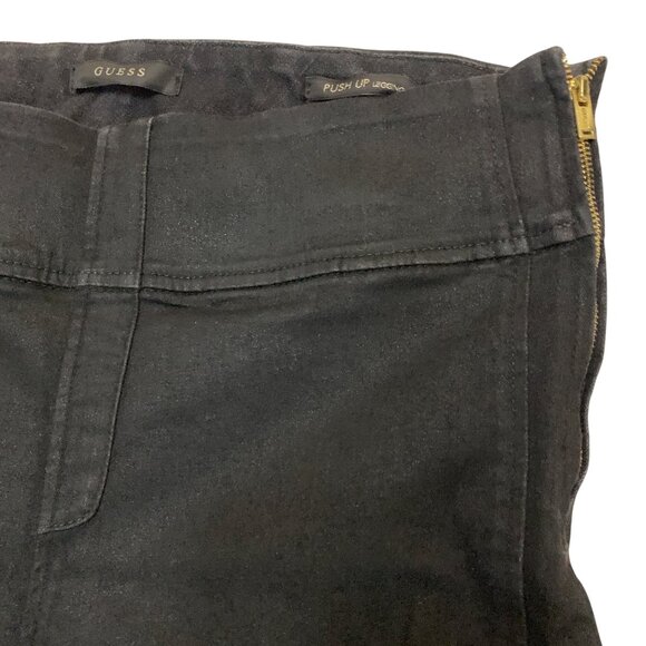 Guess Womens Black Jeans Side Zipper Lift Up Detail Waist 32' - Picture 5 of 12